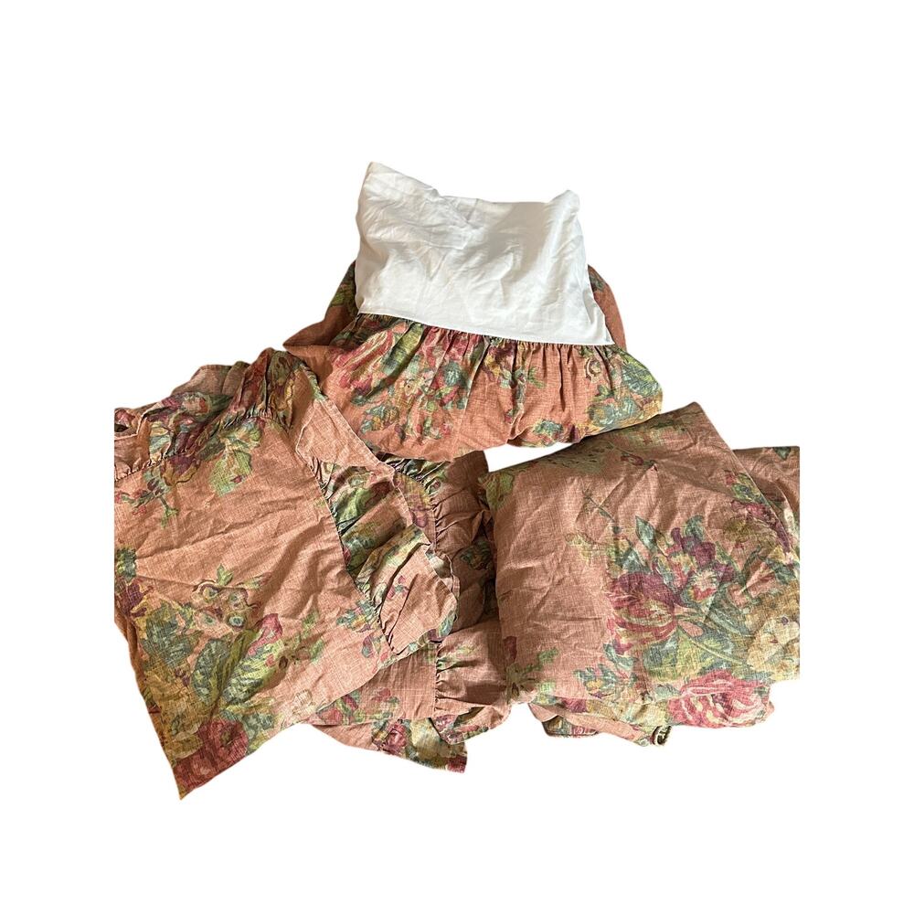 RARE VTG Ralph Lauren Maura Duvet Set/Ruffle Pillowcases/Bed Skirt Full/Queen